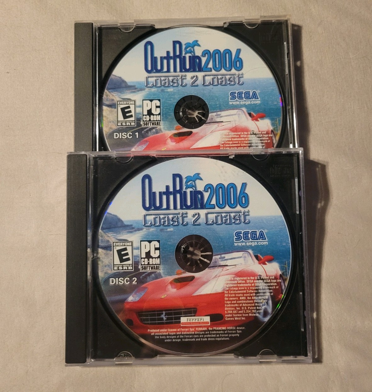 Outrun 2006 COAST 2 COAST CD-ROM Windows PC US Release RARE Discs Only Tested