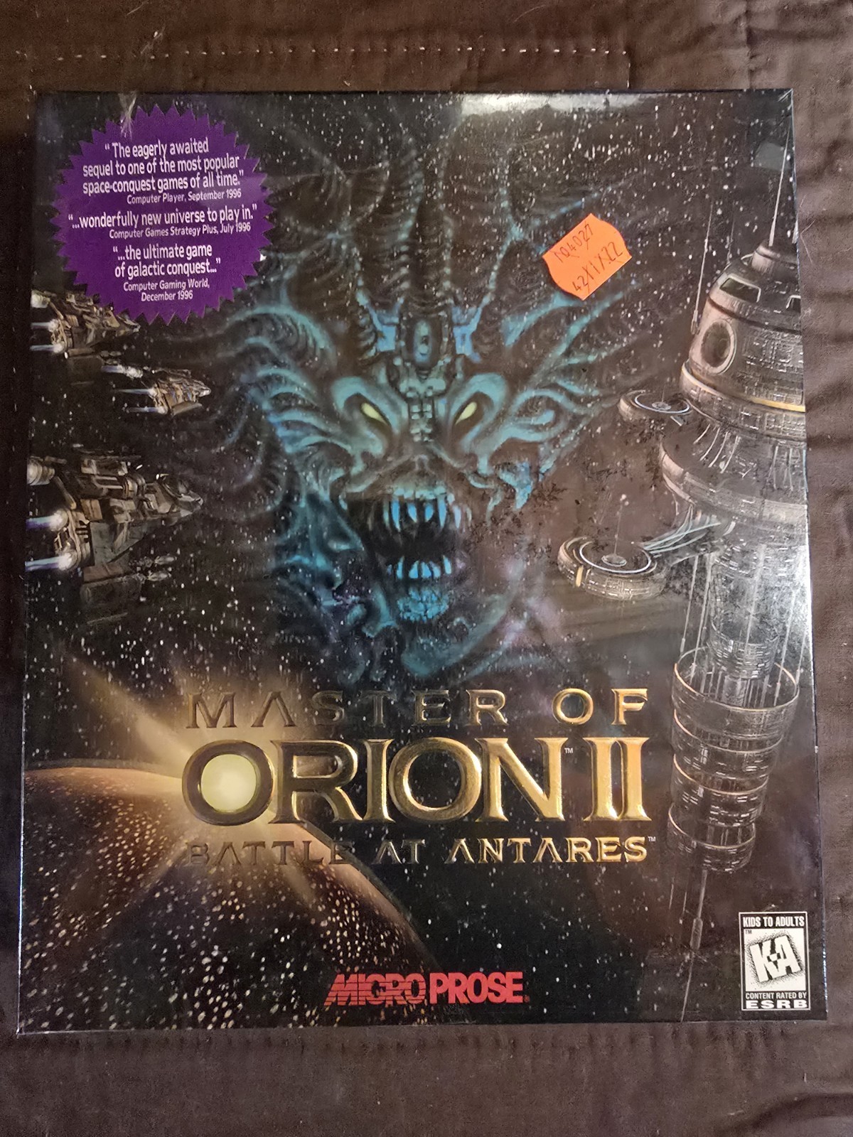Master of Orion II: Battle at Antares PC Game 1996 Big Box Edition Sealed