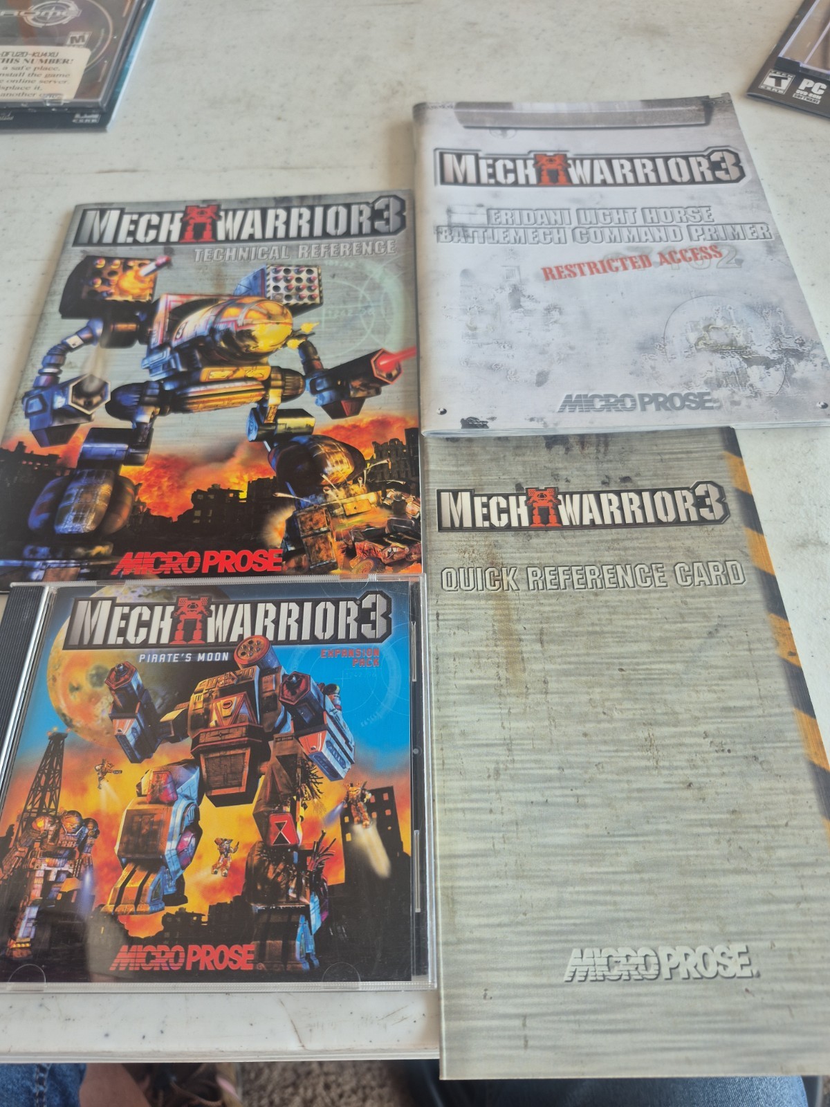 MechWarrior 3 (1999) PC CD-ROM Big Box CIB Windows 98/98 No Box With 3 Manual 