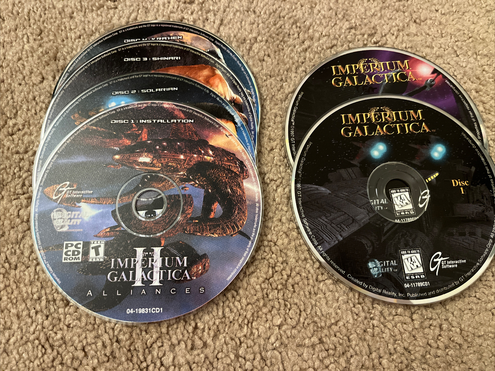 Imperium Galactica I II 2 Alliances PC Game CD-ROM