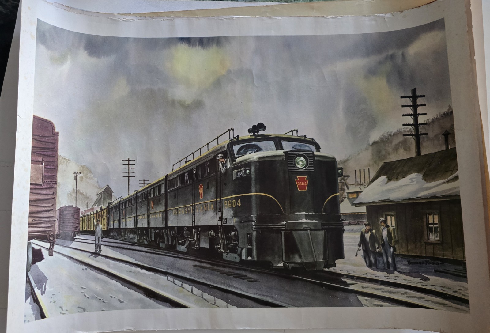 Howard Fogg Pennsylvania Railroad Art Print PRR 9604 Alco FA-1 Diesel Train