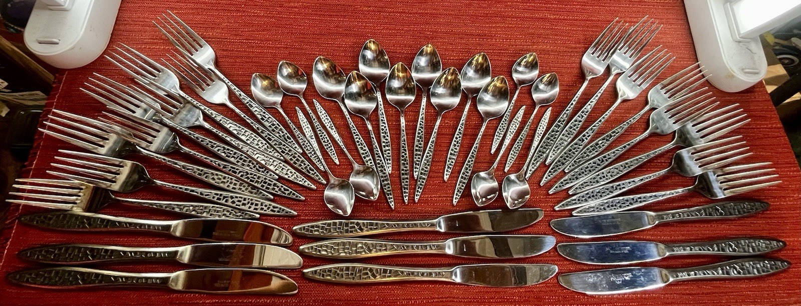 Vintage Ekco Eterna BALBOAStainless Flatware Lot 42 Pcs MidCentury Modern MCM