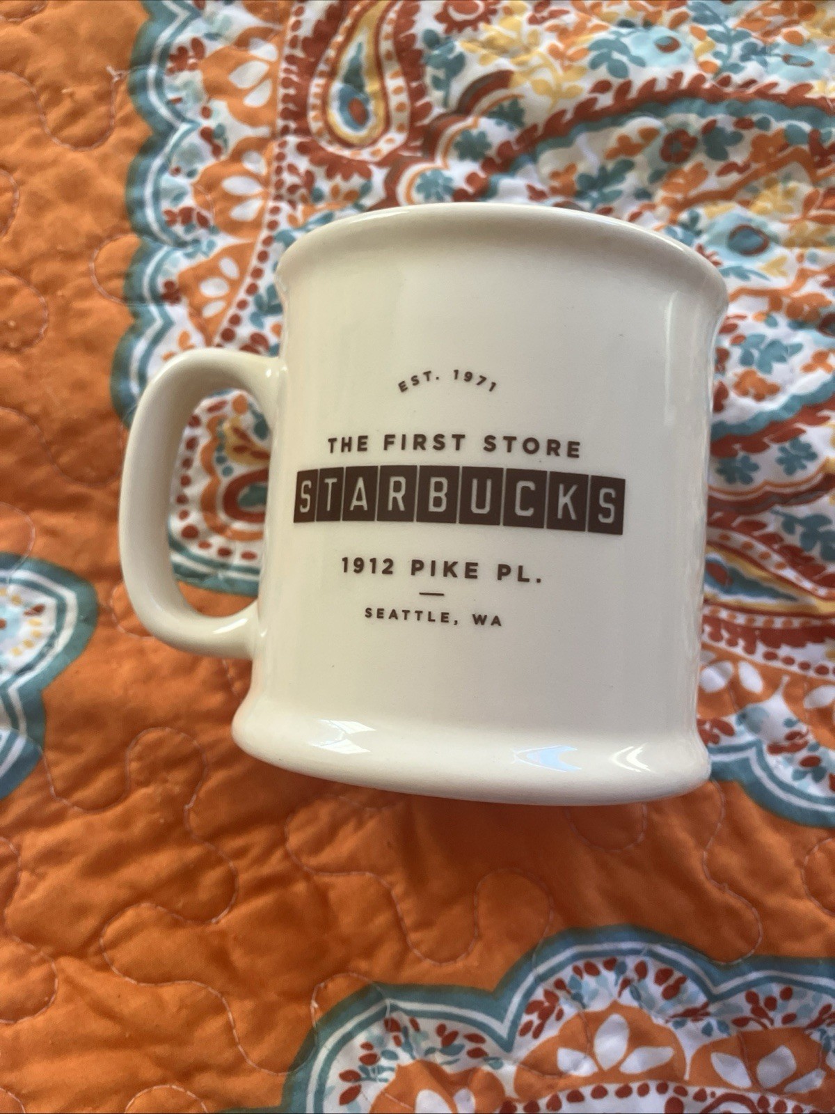 Vintage The First Starbucks Store Pikes Place Est. 1971 Coffee Mug Made In USA