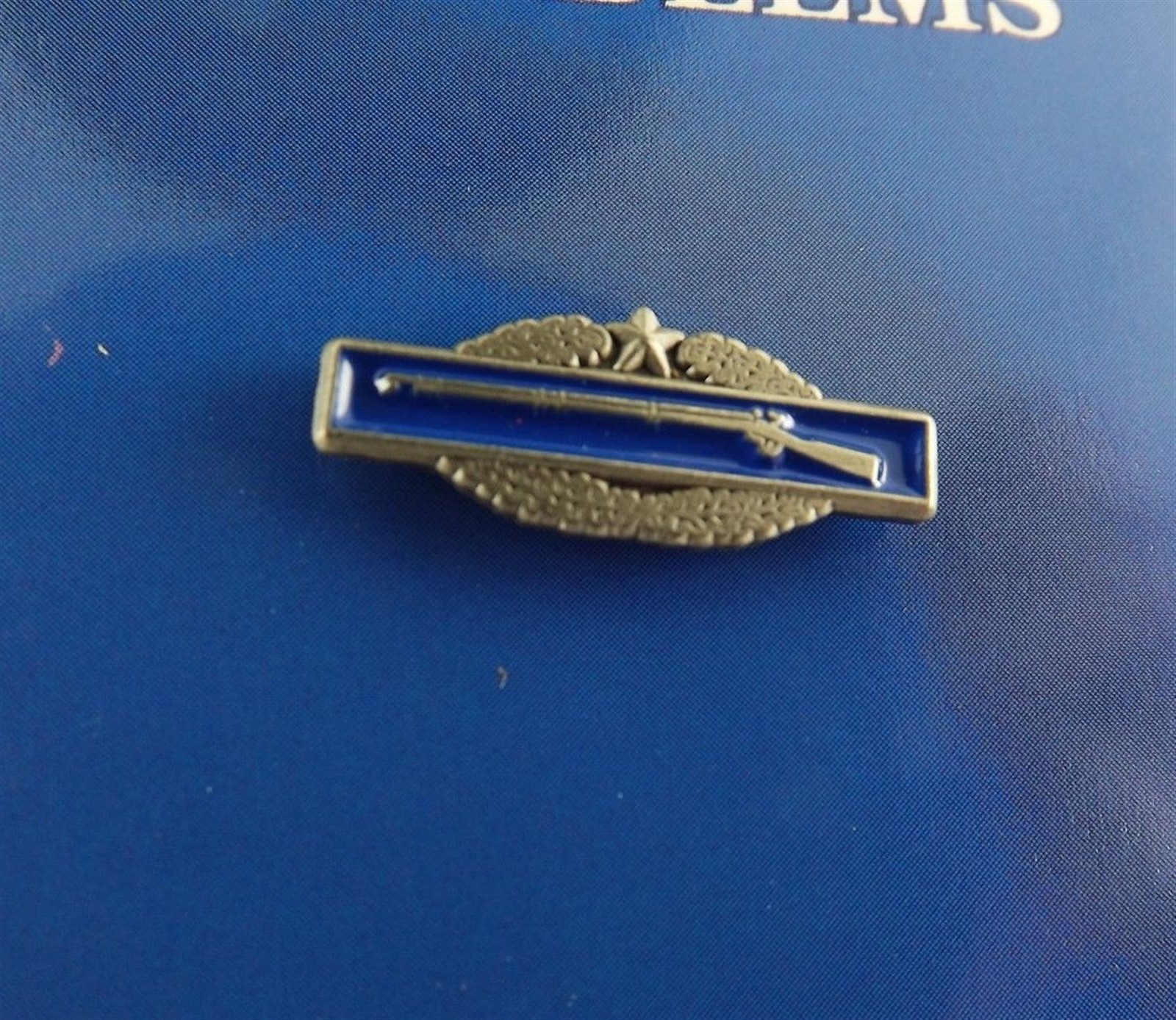 FREE SHIP Lapel Pin United States Army CIB 2ND Award Blue Enamel 3/4