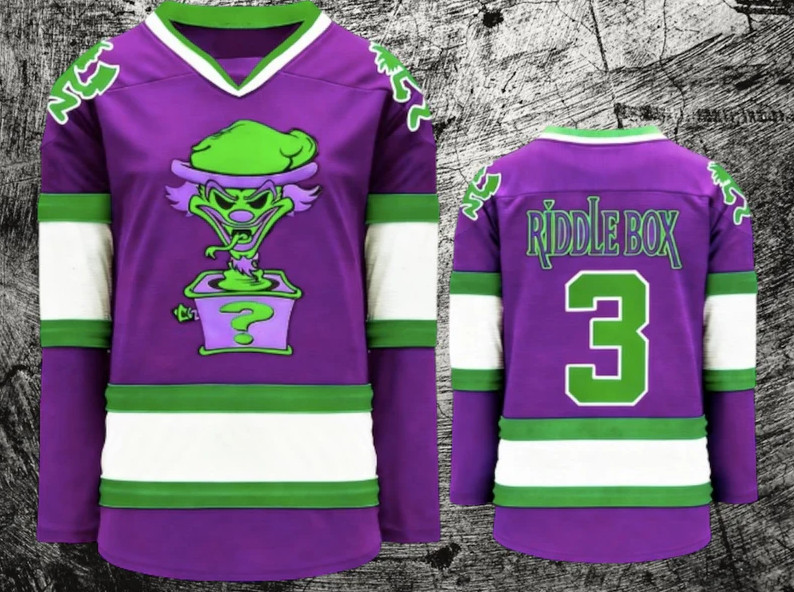 Insane Clown Posse Riddle Box Hockey Jersey IMAGE PRINTED All sizes UJS210