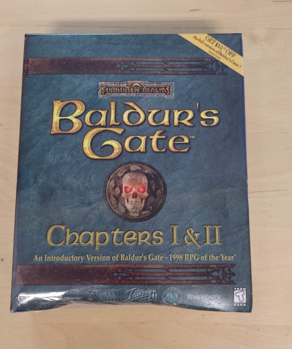 Baldur's Gate Chapters I&II  game  , Sealed Brand NEW, Sealed