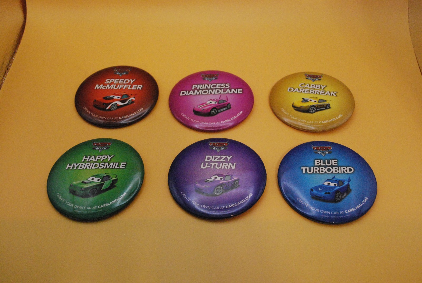 Disney California Adventure - Cars Land Opening Day Buttons