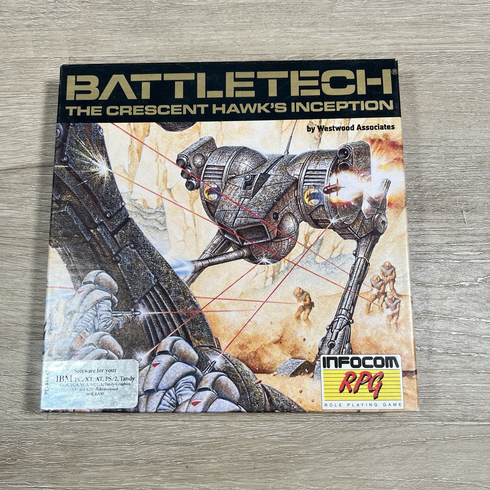 Battletech The Crescent Hawk’s Inception IBM PC 3.25” Disk Incomplete