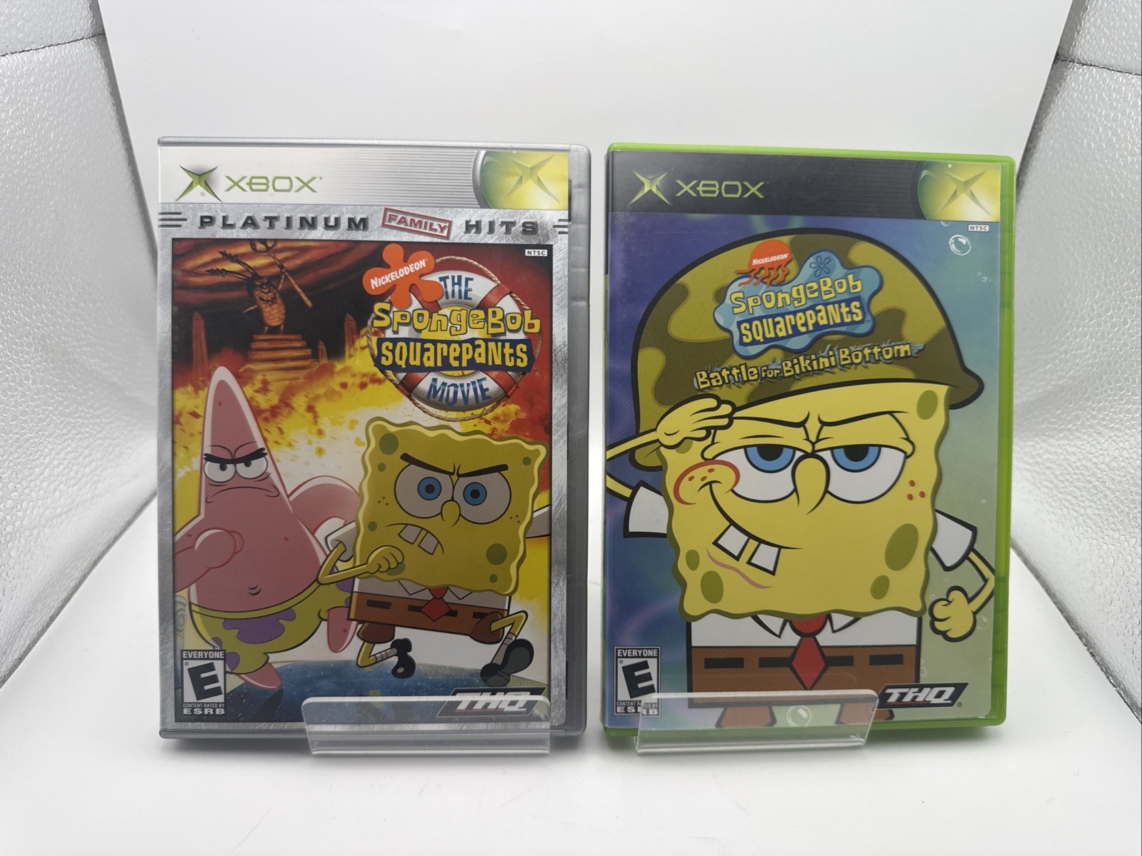 Xbox Spongebob Squarepants Battle For Bikini Bottom/ The Movie - Clean - CIB