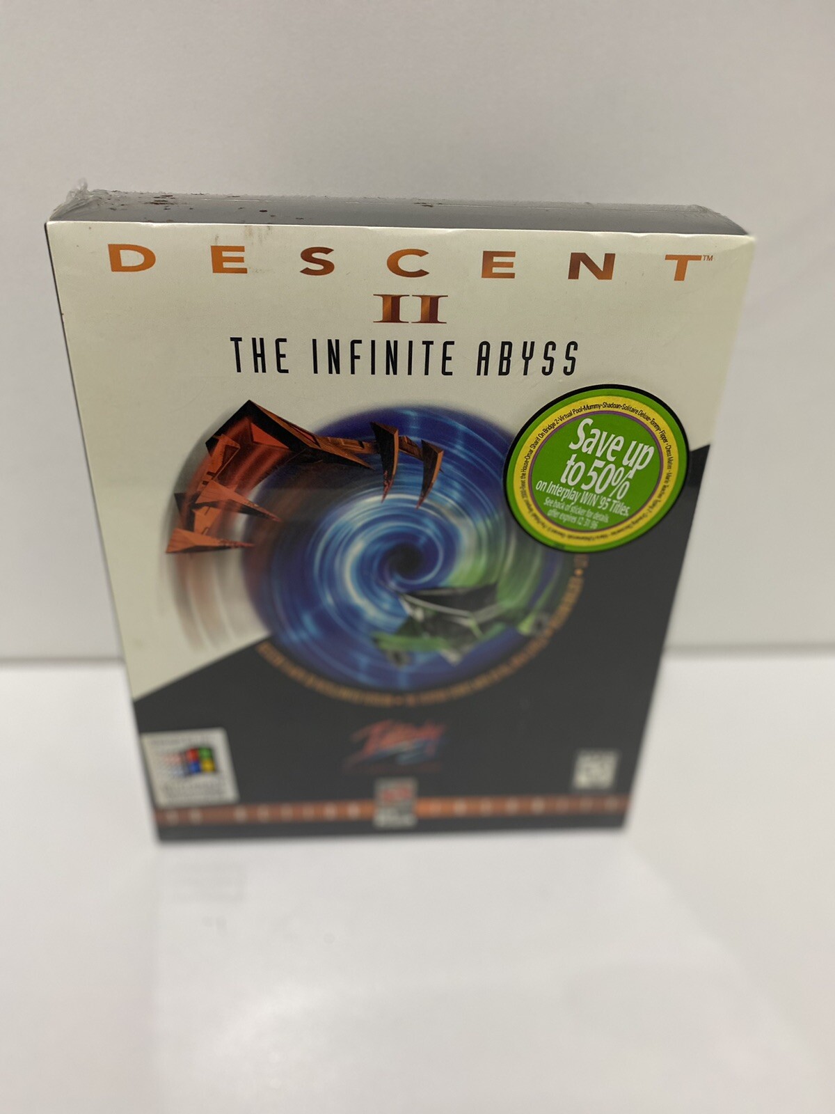 Descent II:  The Infinite Abyss Pc CD-rom Big Box Game New & Sealed