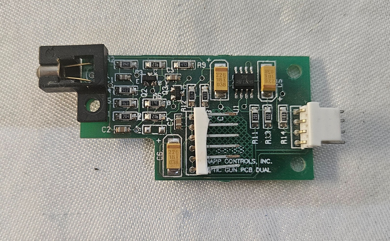 HAPP 96-0066-100 Universal Arcade Optic Gun Sensor PCB Works 6 Pin Clamp Broke