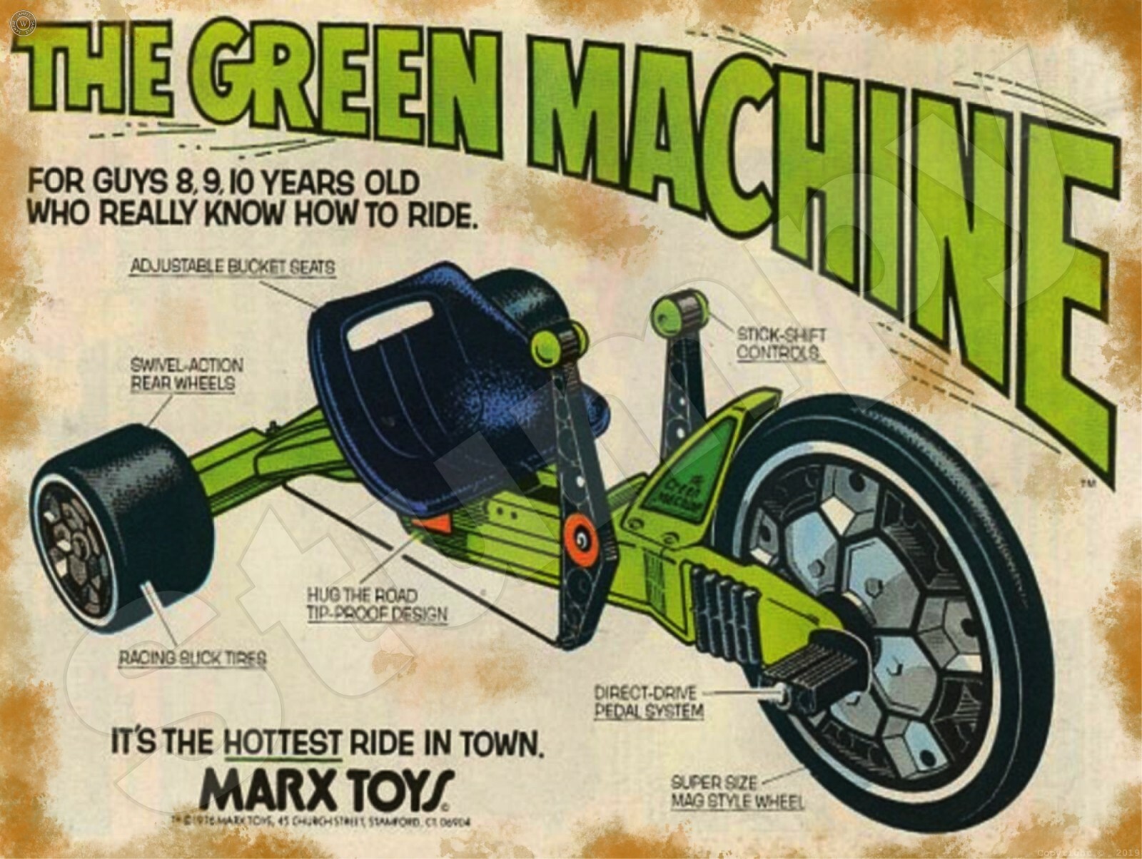 The Green Machine  Metal Sign 9