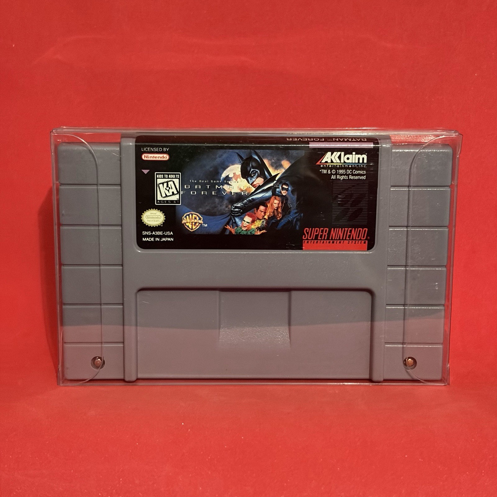 Batman Forever SNES Super Nintendo 1995 Authentic Tested Working Cartridge