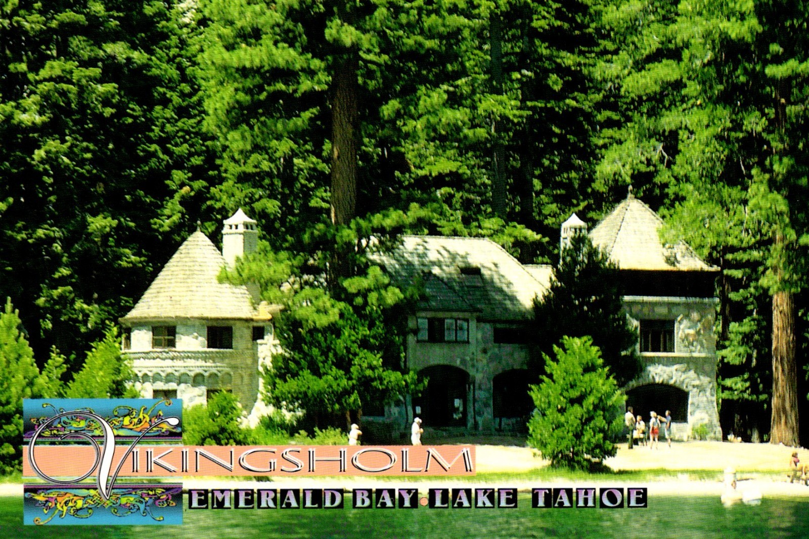 Vikingsholm Castle Emerald Bay Lake Tahoe Nevada Postcard