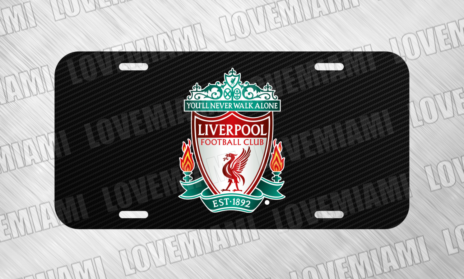 For Liverpool FC Fans Futbol Soccer License Plate Auto Car Tag 