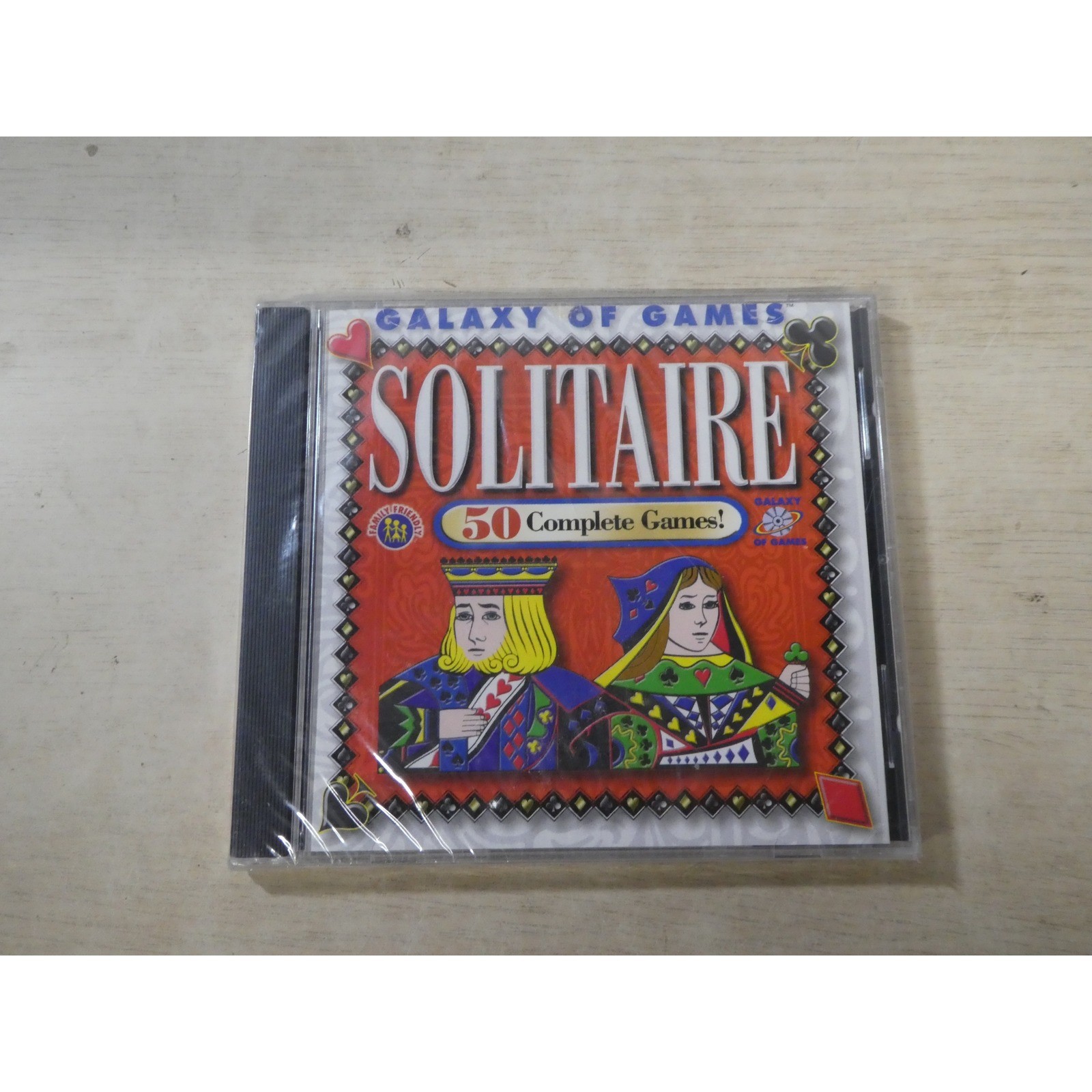 Galaxy of Games Solitaire 50 Complete Games PC CD-ROM Windows 95 98 New Sealed