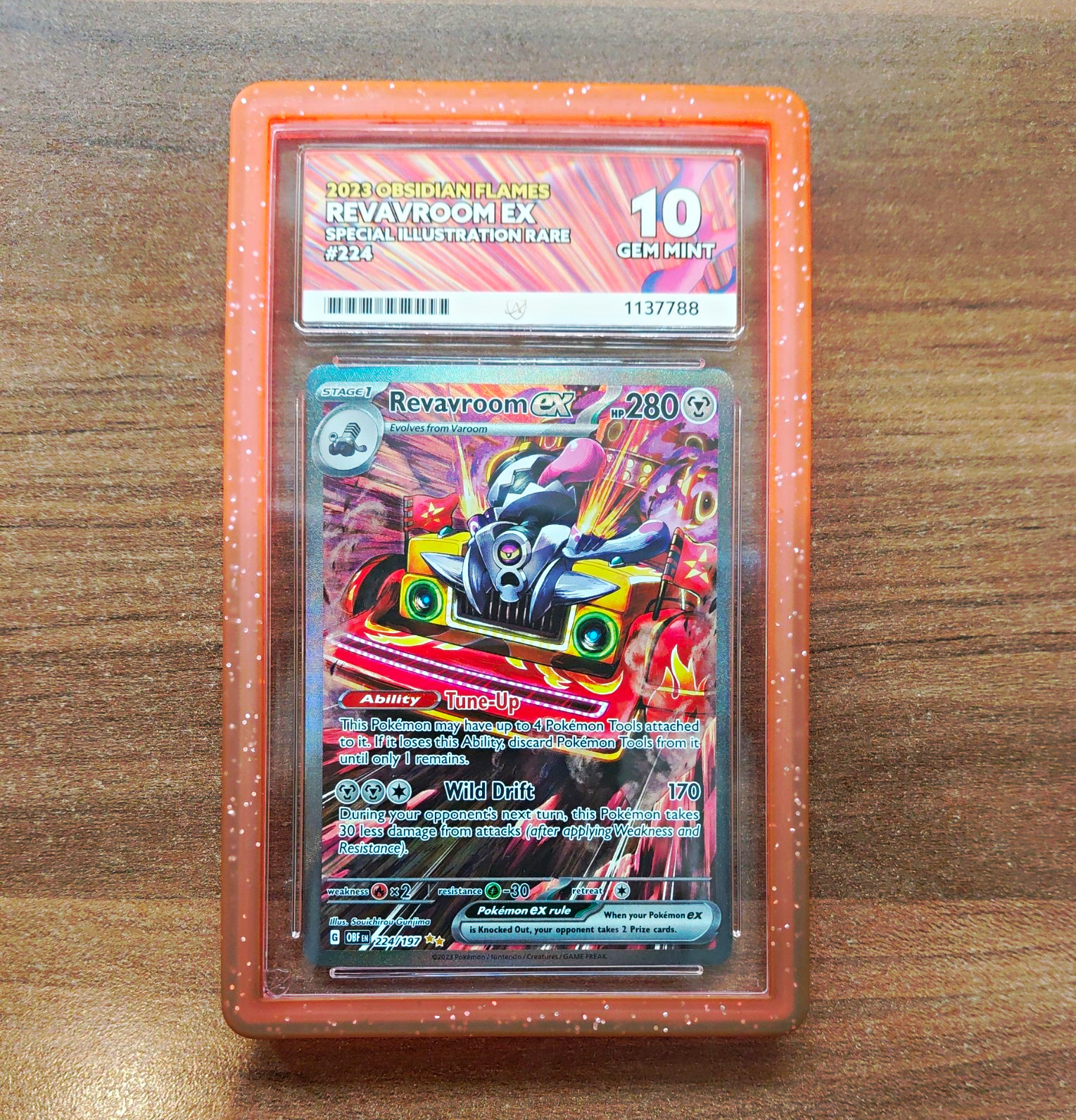Revavroom Ex Obsidian Flames 224/197 Special Illustration Rare - ACE GEM MINT 10