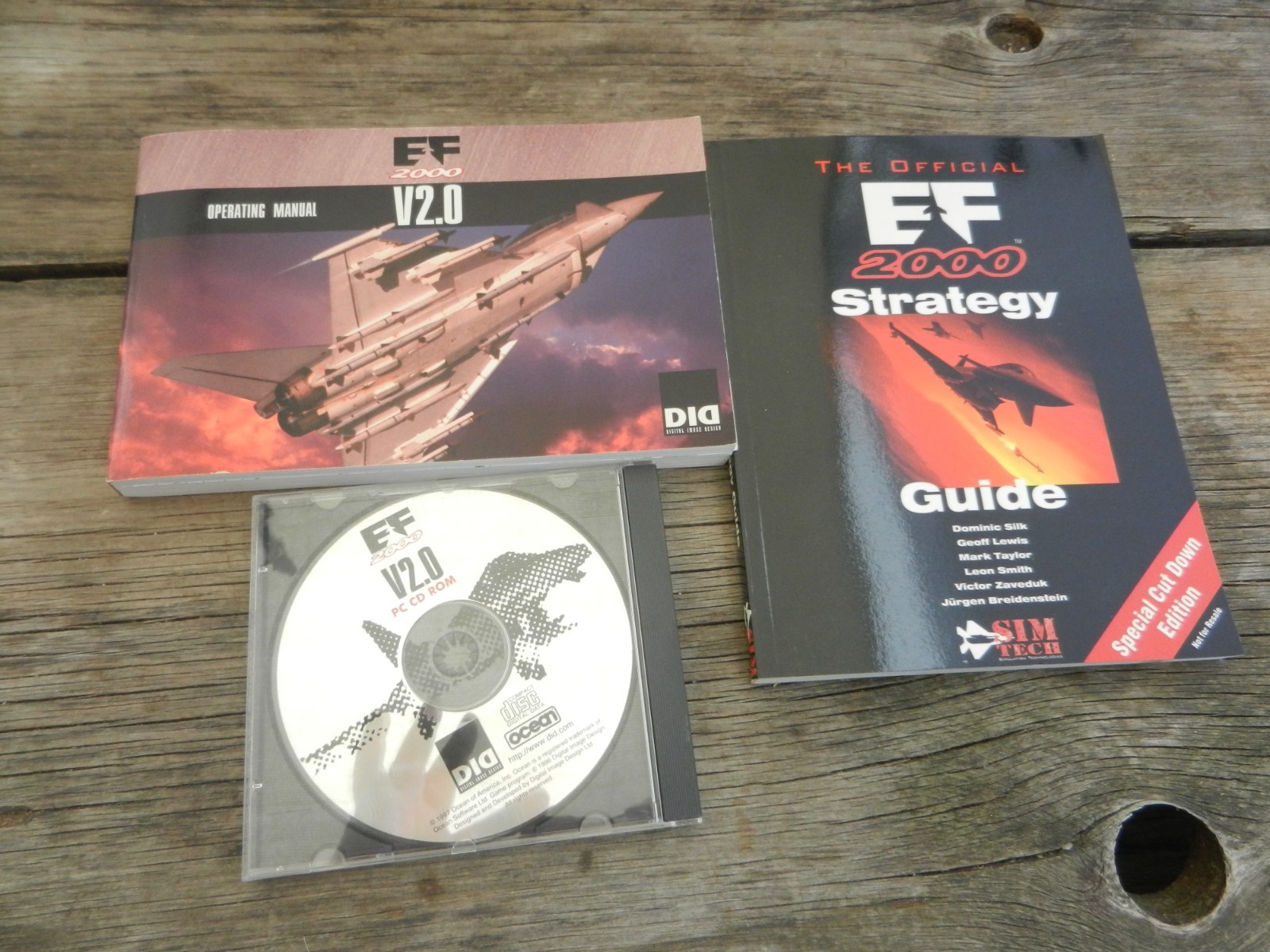 DID EF2000 Flight Simulator V2.0 + Strategy Guides 1 & 2