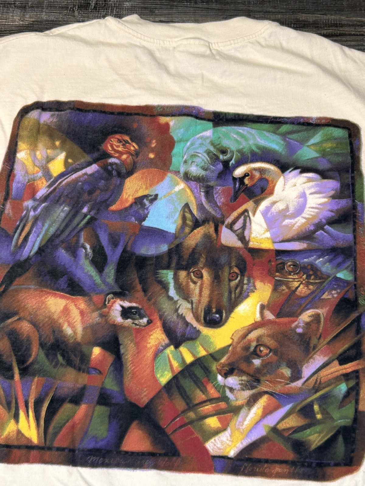NWOT Vintage 1997 Disney WDW AZA Conservation Fund Larry Moore T Shirt XL RARE