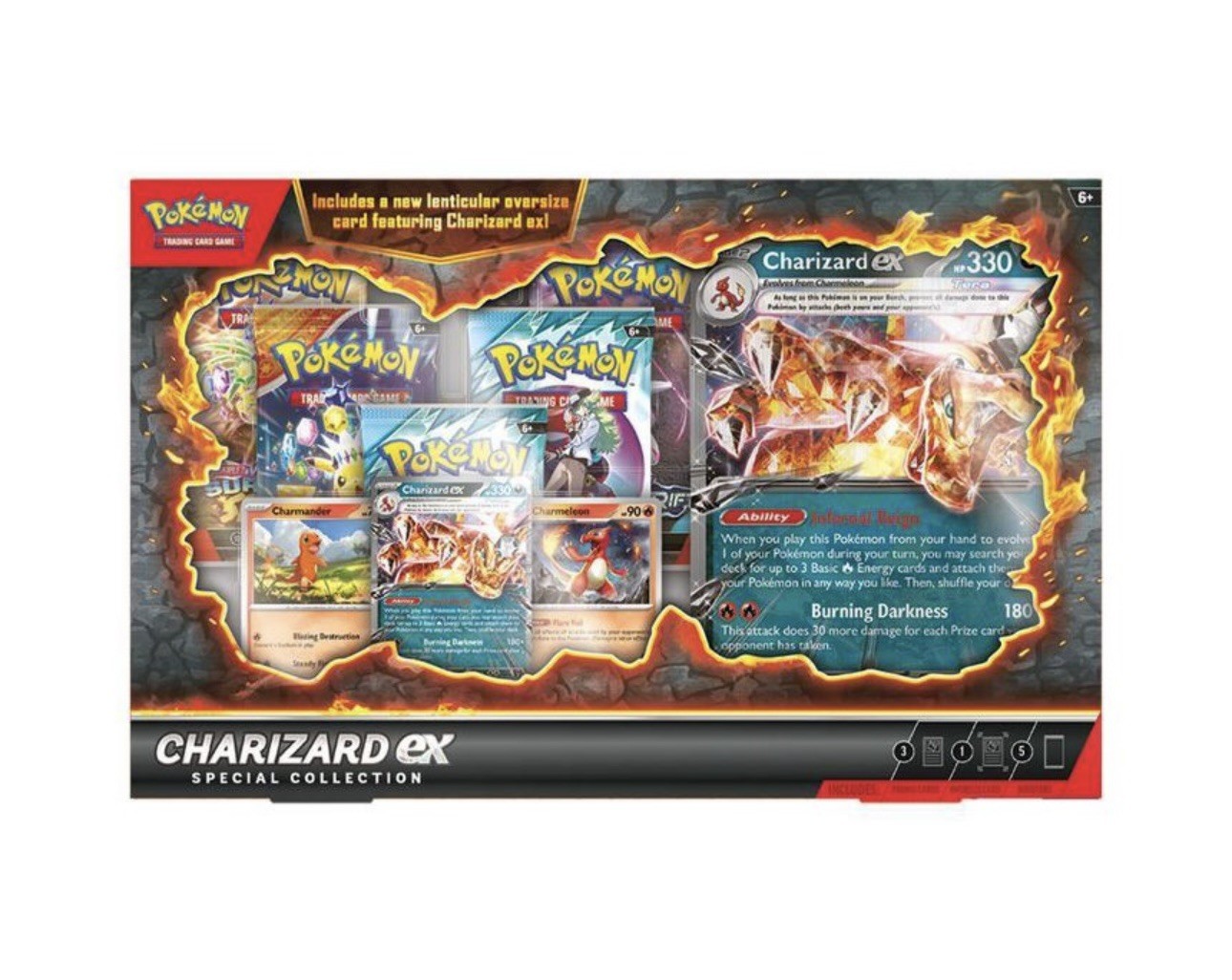 Pokemon TCG: Charizard ex Special Collection - 5 Packs Promos TRSUTED SELLER ✅