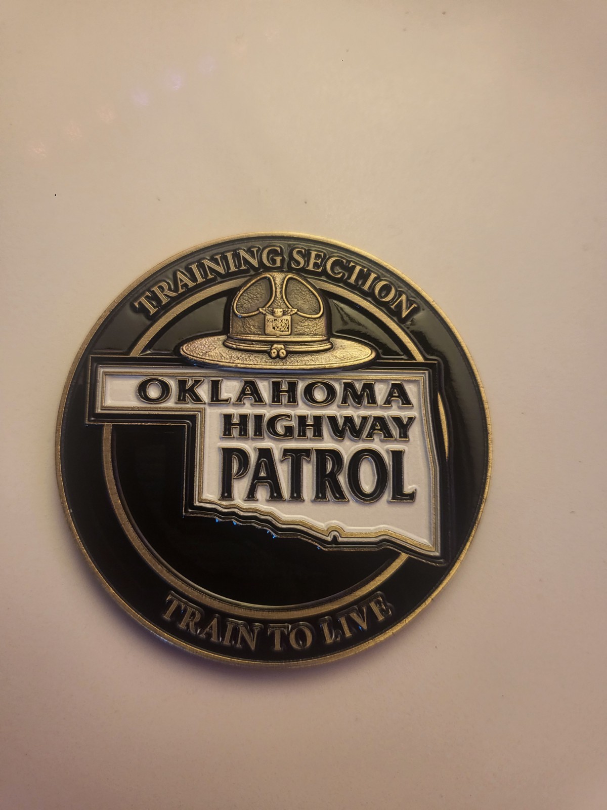 Oklahoma Highway Patrol Training Division Challenge Coin