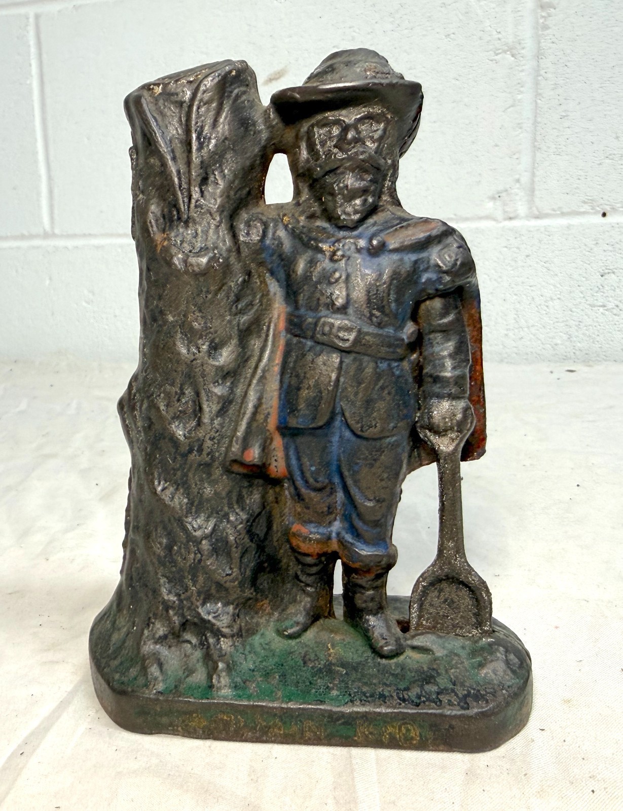 Rare Antique 1901 Cast Iron Captain Kidd Ives, Blodgett & Clapp Still Coin Bank