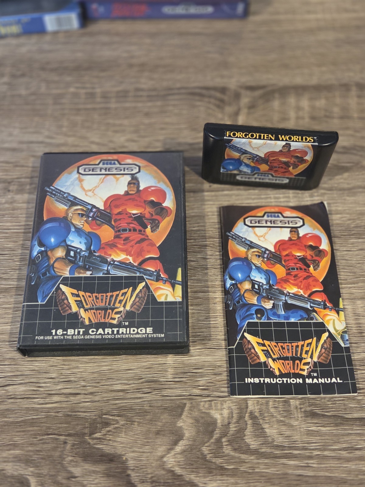 Forgotten Worlds Sega Genesis Complete CIB Collector's Quality Wow 