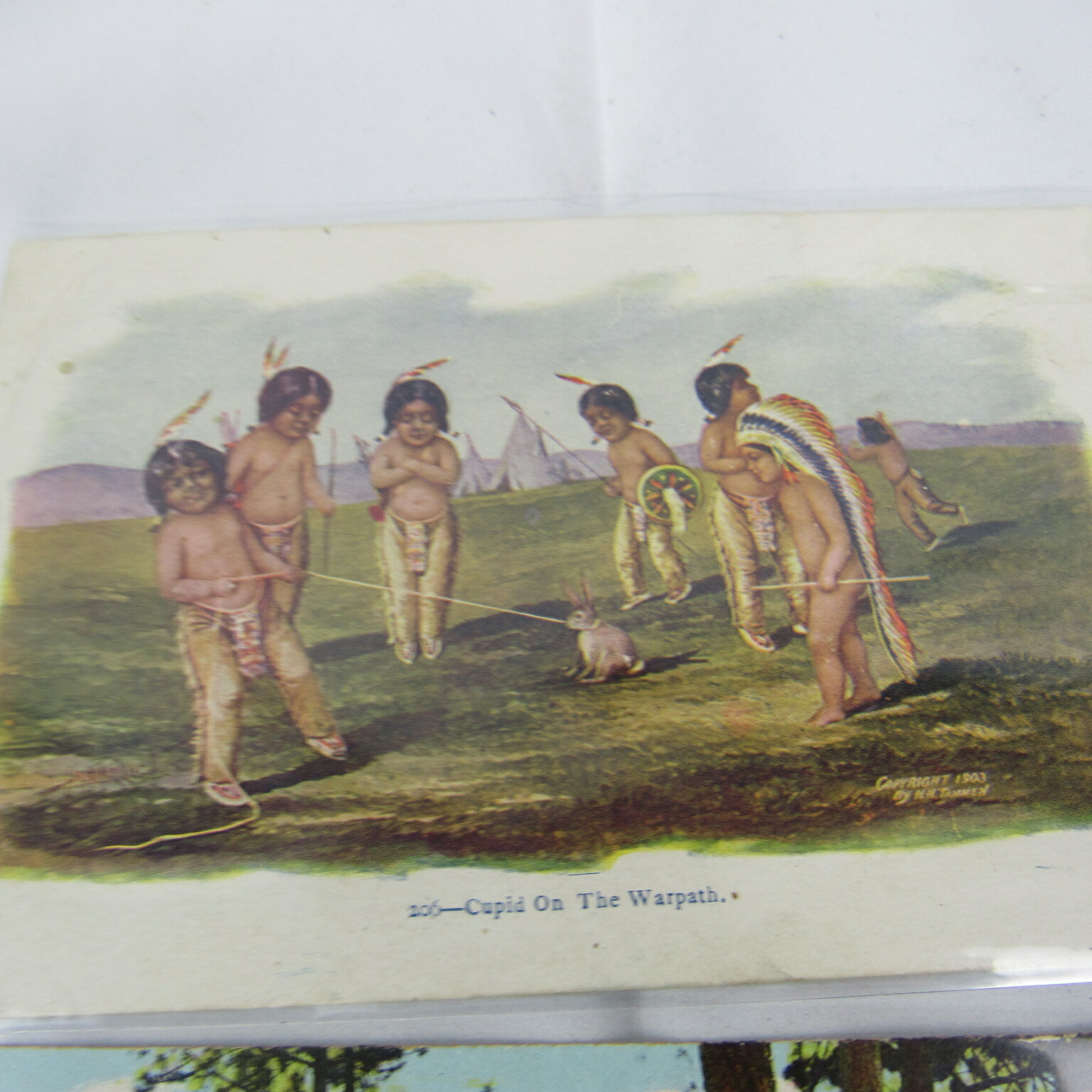 Antique Embossed Stamped Postcard #206 