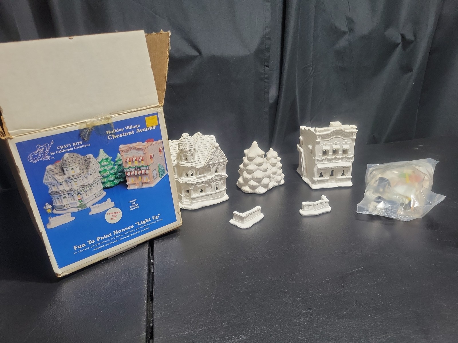 Vintage New California Creations Christmas Holiday Village  Chestnut Ave NOS 