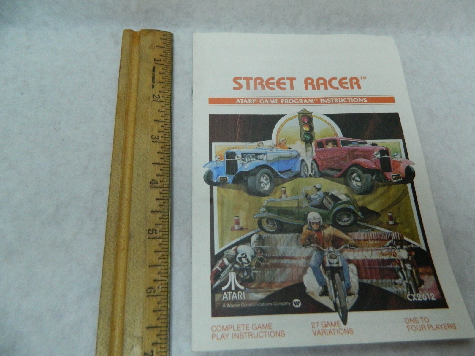 1978 Atari Street Racer game Instructions CX2612. Sh1