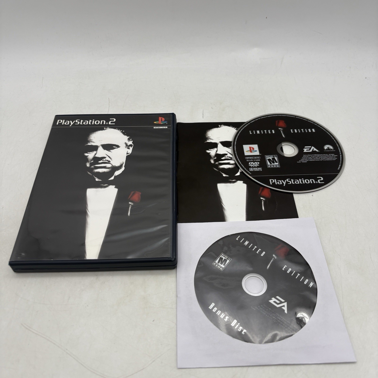 The Godfather PS2 Limited Edition CIB Sony PlayStation 2 Complete 2 Discs Tested