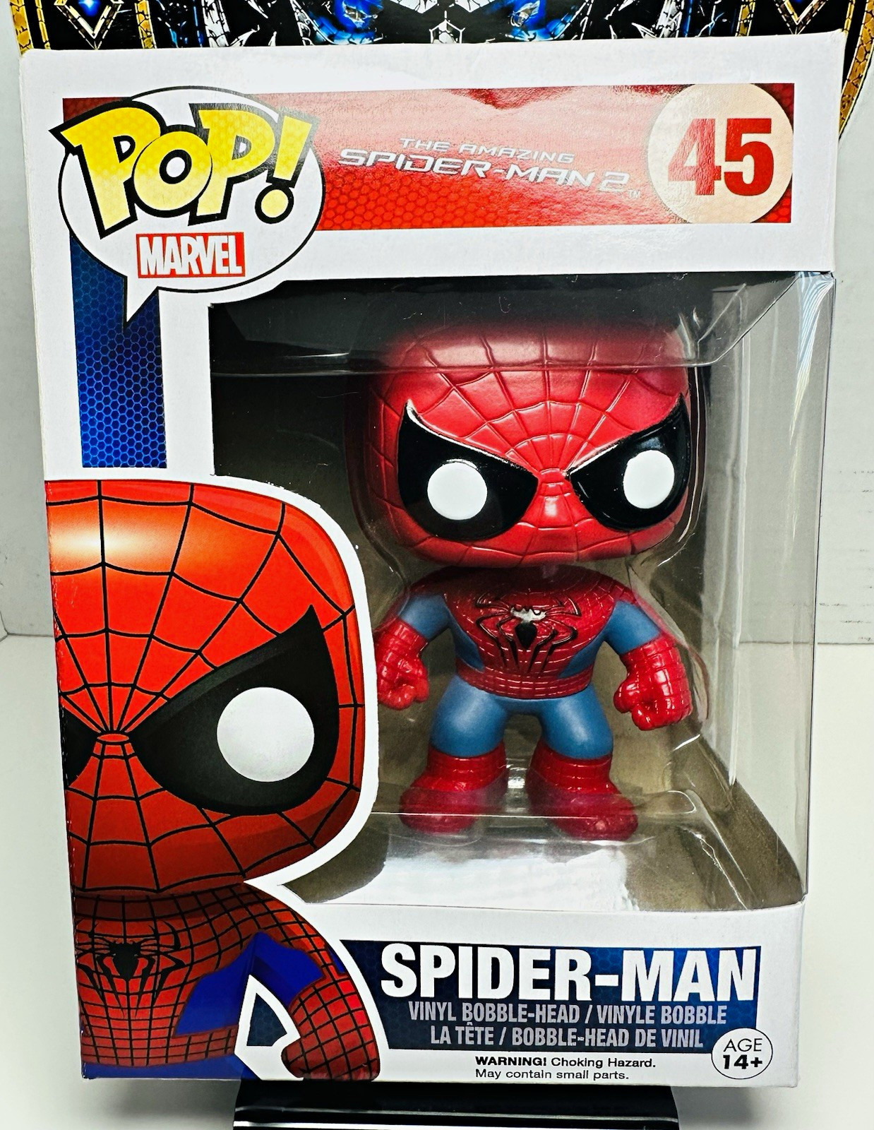 Funko Pop Marvel The Amazing Spider-Man 2 Spider-Man #45 Vinyl Bobble-Head