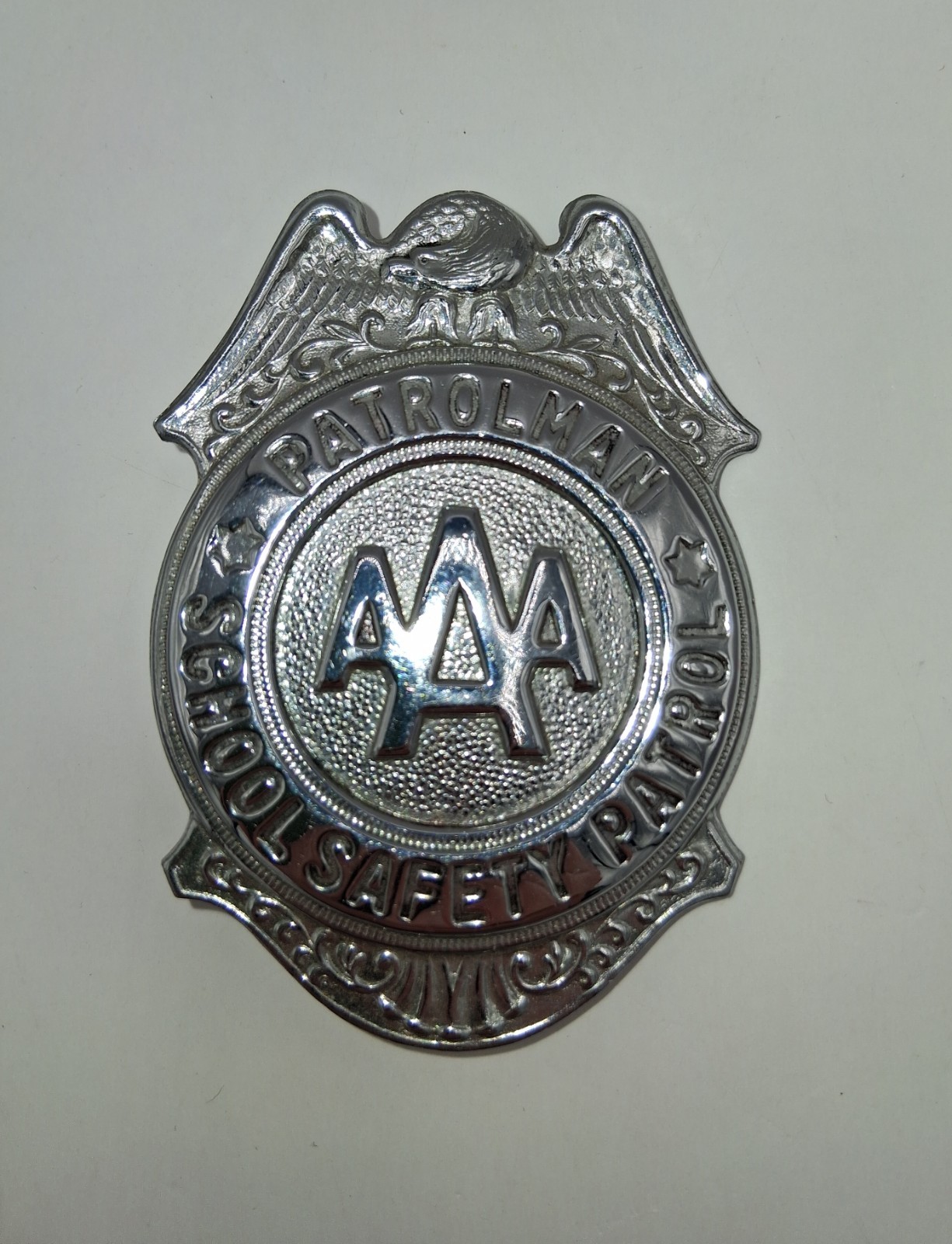 Vintage 60\'s TRIPLE AAA SCHOOL SAFETY PATROL Patrolman 2 3/4\