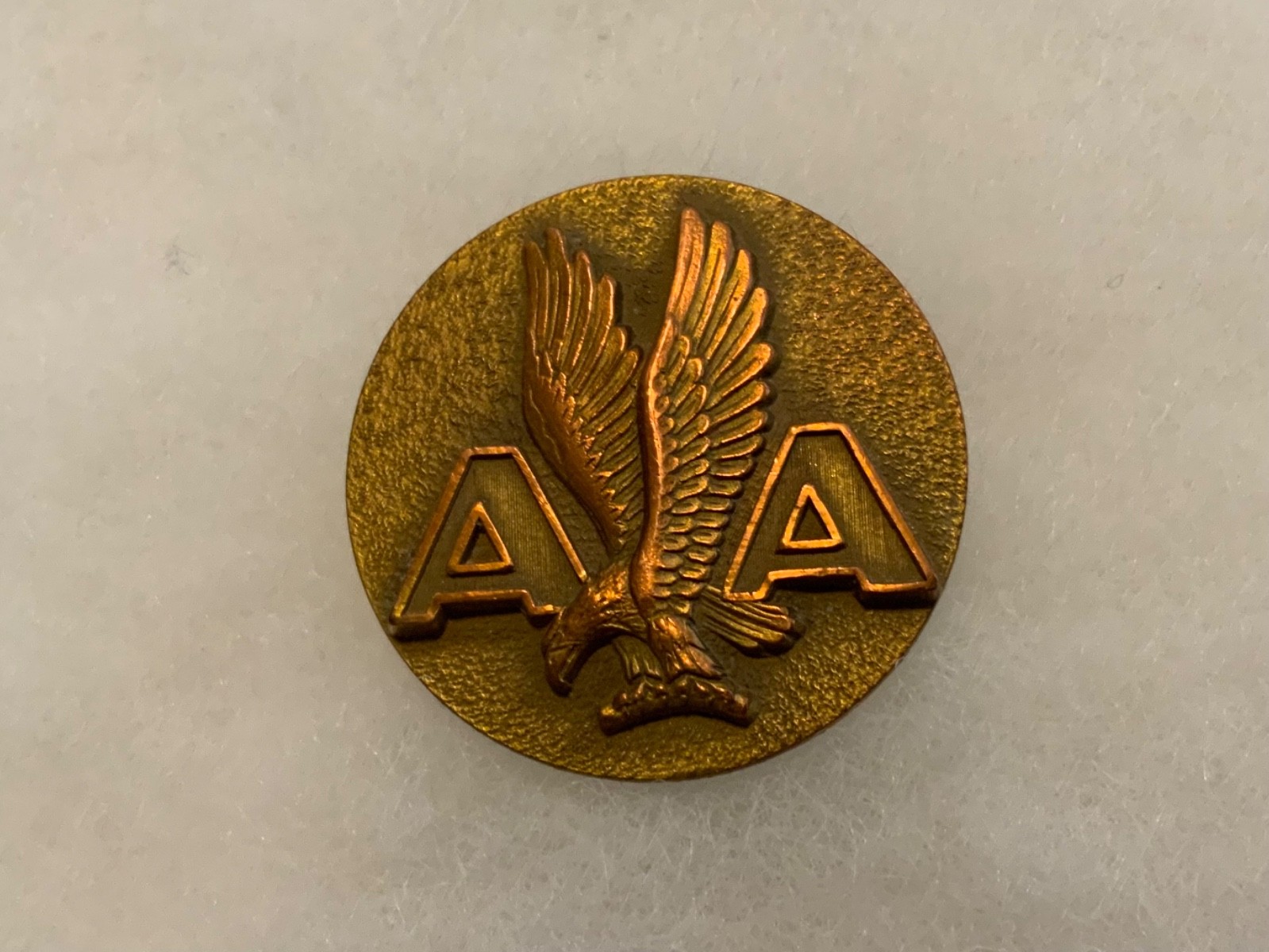 AMERICAN AIR LINES PILOT HAT BADGE , PIN BACK