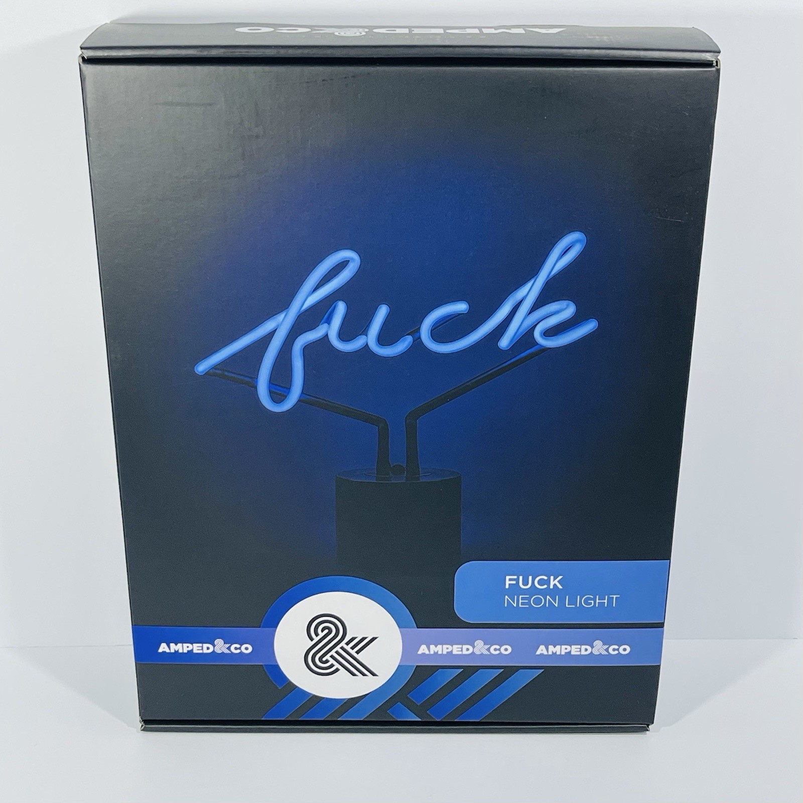 New In Box Amped & CO Tabletop Neon Spell-Out “Fvck” Light