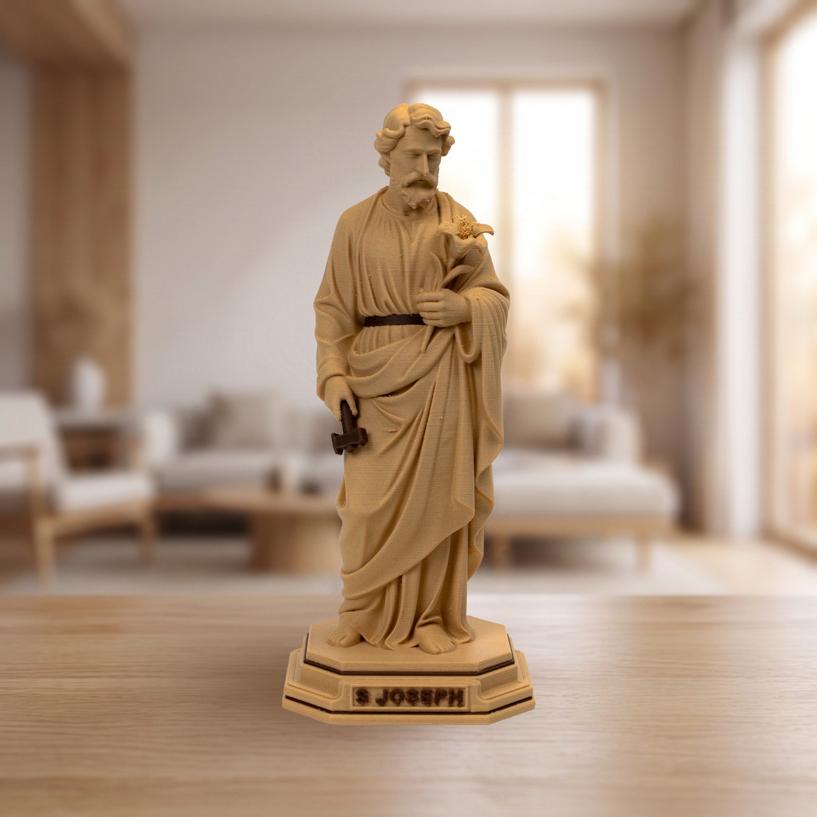 Saint Joseph | Maple Wood Composite Finish | Catholic Religious Home Décor