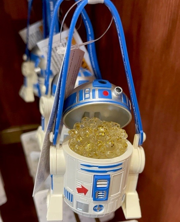 2025 Disney Parks Star Wars R2-D2 Droid Popcorn Bucket Ornament Light-Up NEW