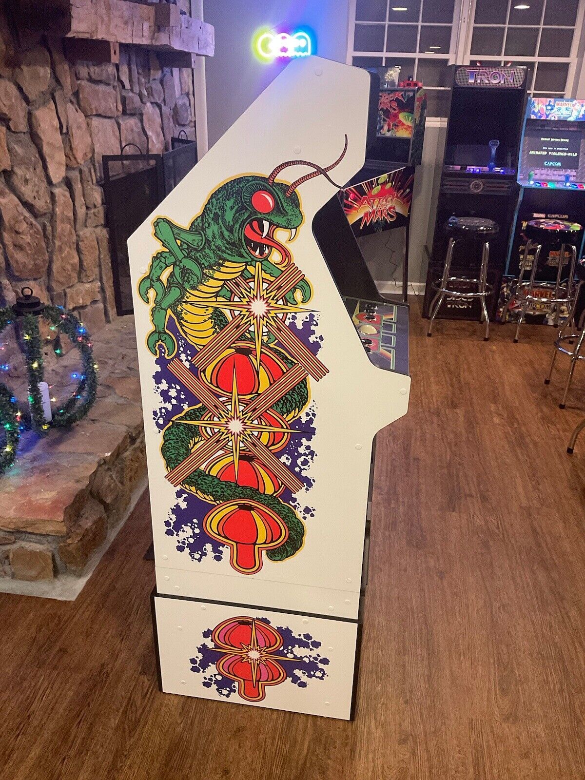 Arcade1up  - Centipede White - Screw Hole Caps/Covers