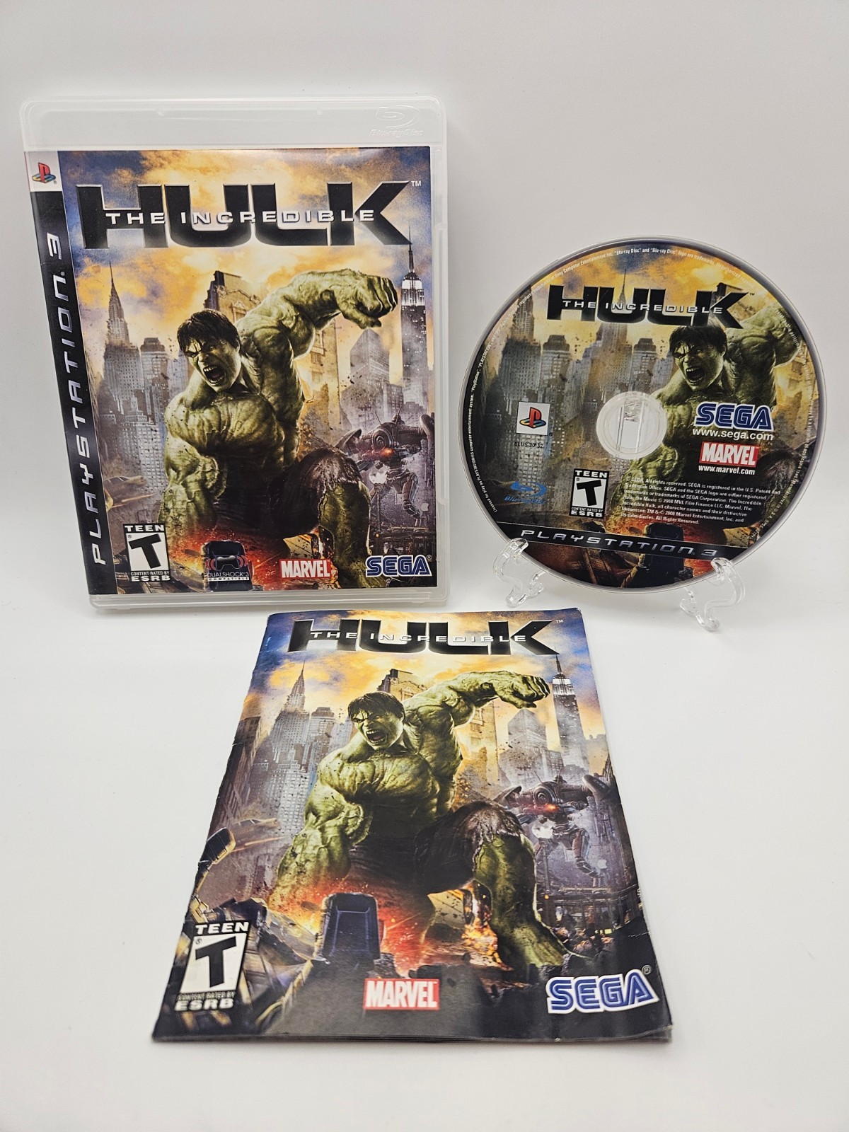 The Incredible Hulk PS3 Playstation 3 – Complete CIB - Tested & Works READ