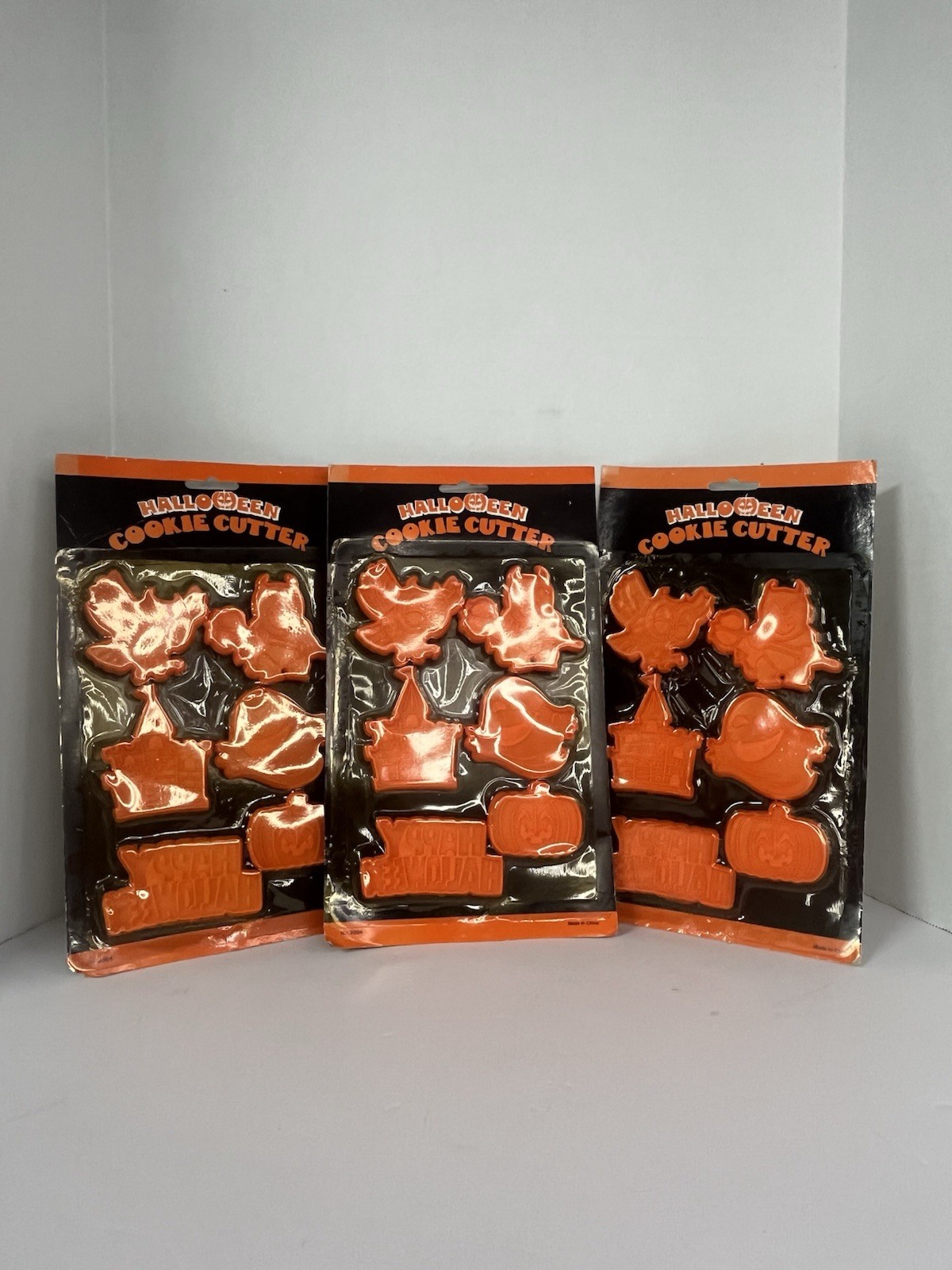 Halloween Cookie Cutter Set NOS Set of 6 Original Packaging LOT x3 PKGS Vintage