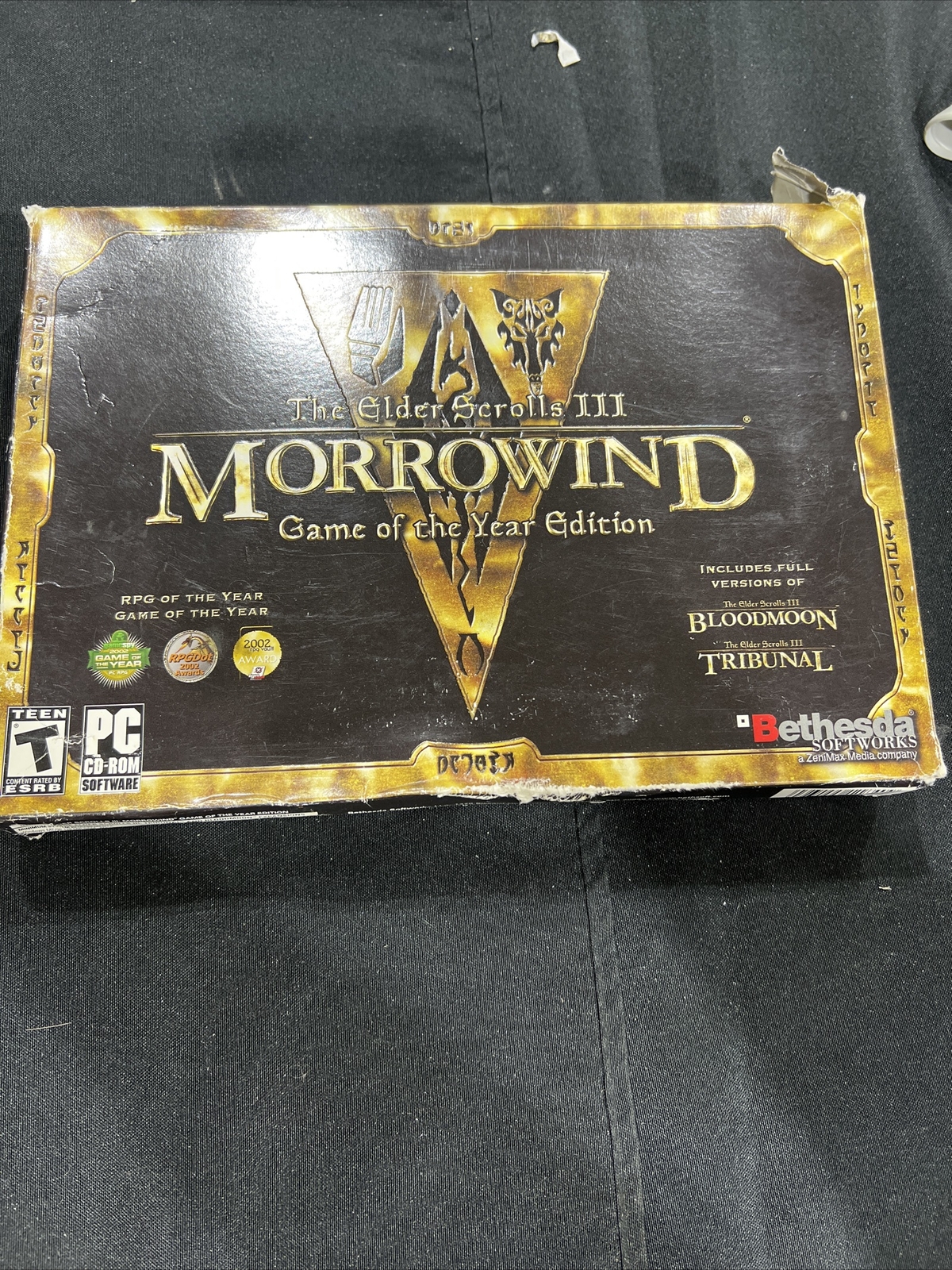 The Elder Scrolls III: Morrowind  (PC, 2003)  Big Box With Bloodmoon & Tribunal