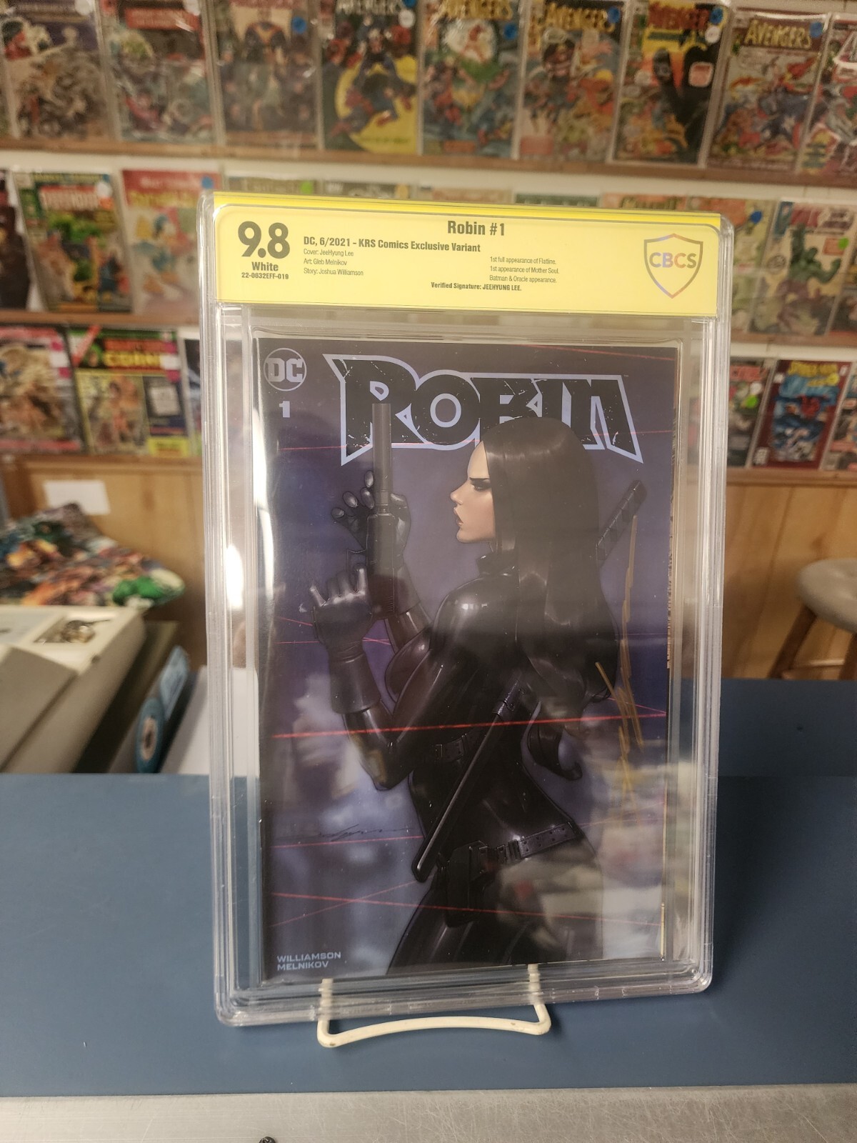 Robin #1. Cbcs Signature Series 9.8.  KRS Comics Exclusive Variant.  Signed...