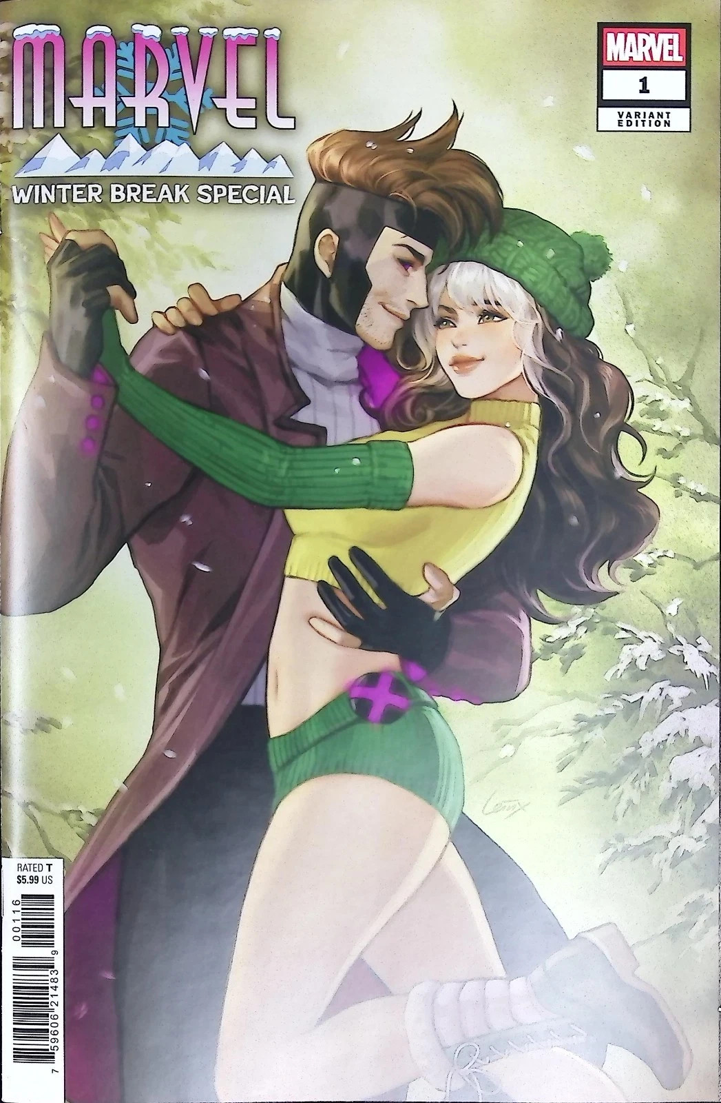 Marvel Winter Break Special #1 1:25 Leirix Variant Rogue & Gambit