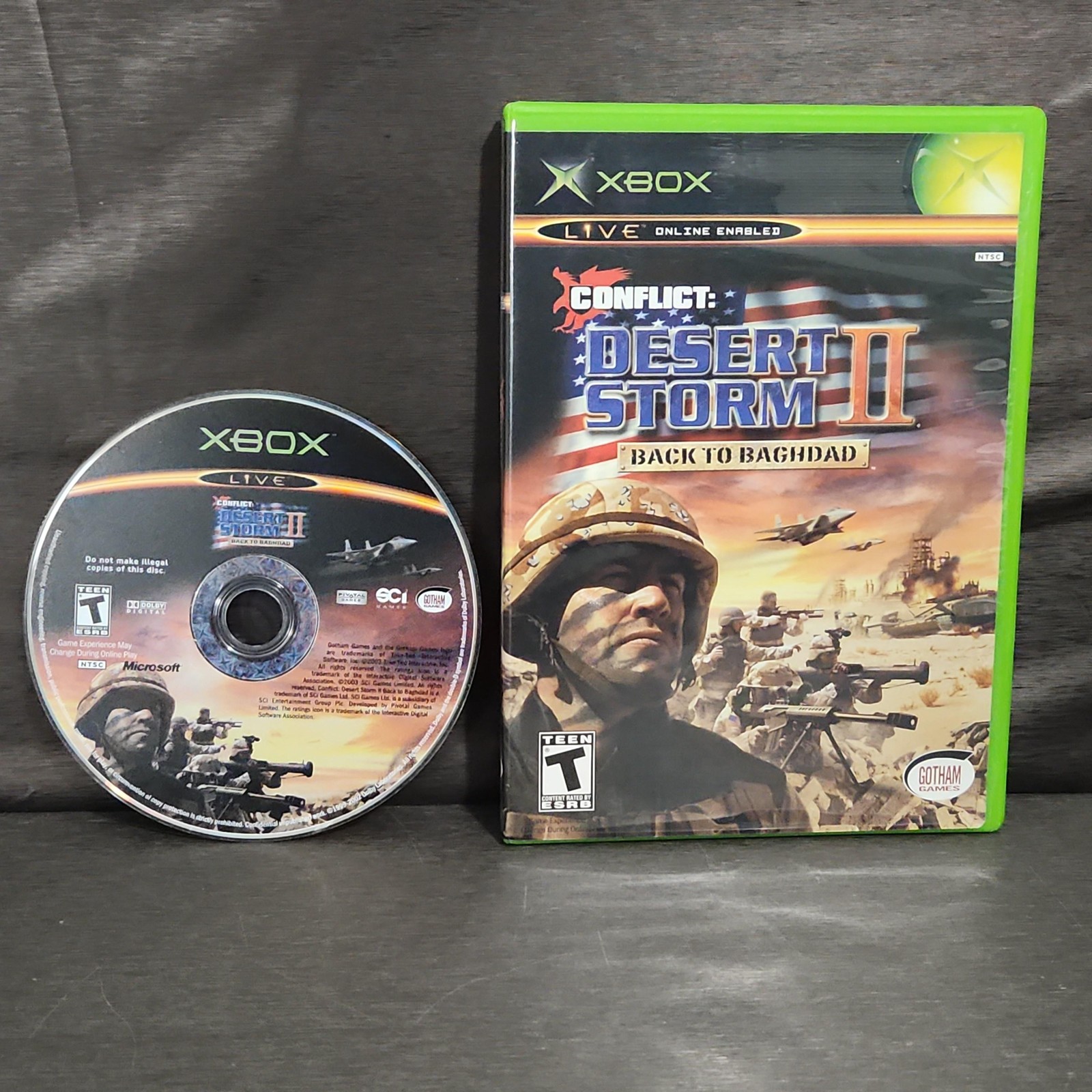 Conflict Desert Storm II 2 Back To Baghdad XBOX Game Original