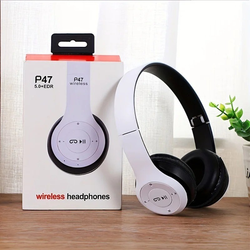 Stereo P47 Headset 5.0 Bluetooth Headset Folding Series Wireless Sports Game Hea