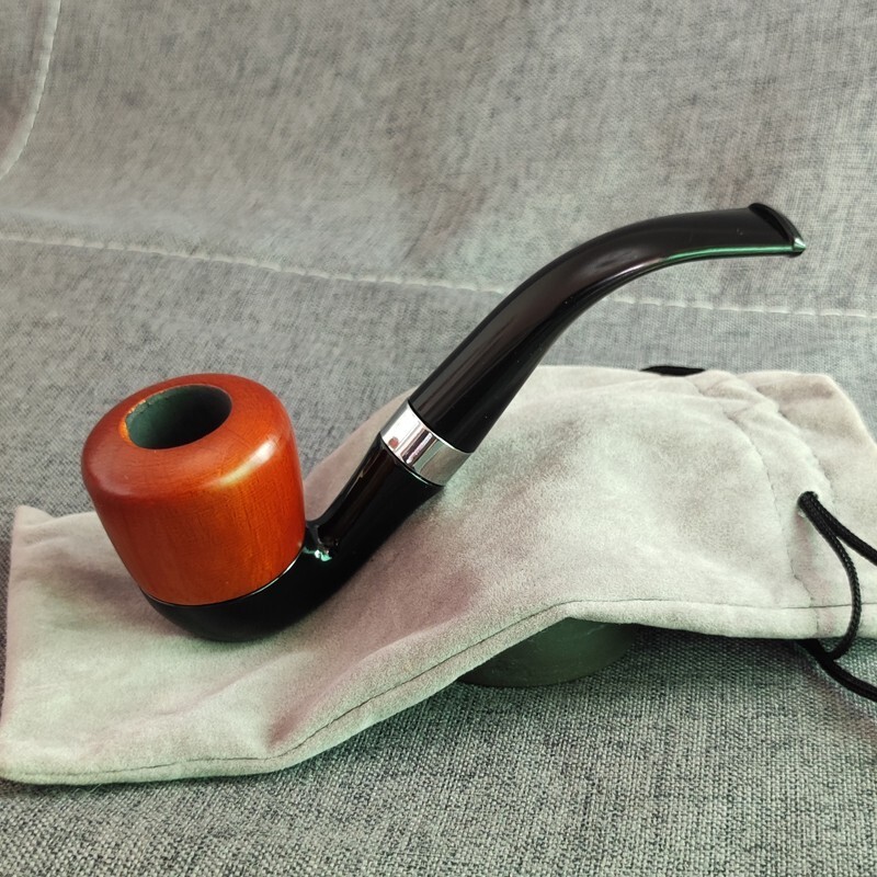 1pcs Vintage Red Wood Tobacco Smoking Pipes Accessories Wooden Gift Men Pipe