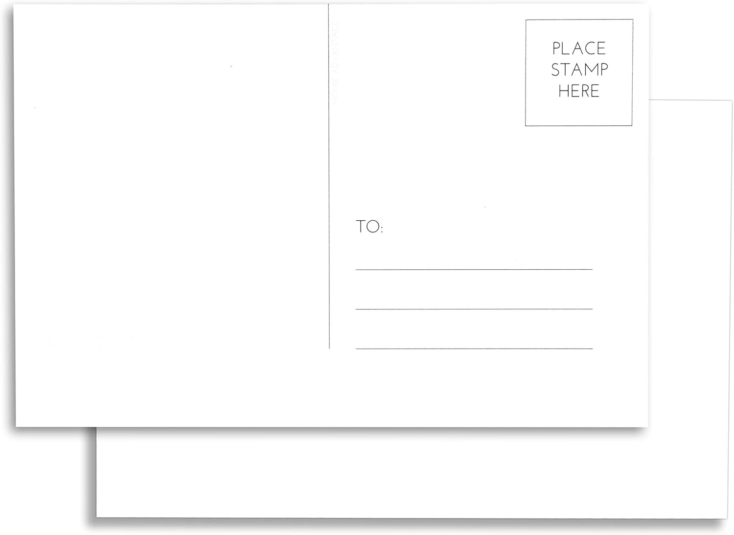 Home Advantage 50 Pack Blank Plain White 4x6 Postcards with 4x6, white 