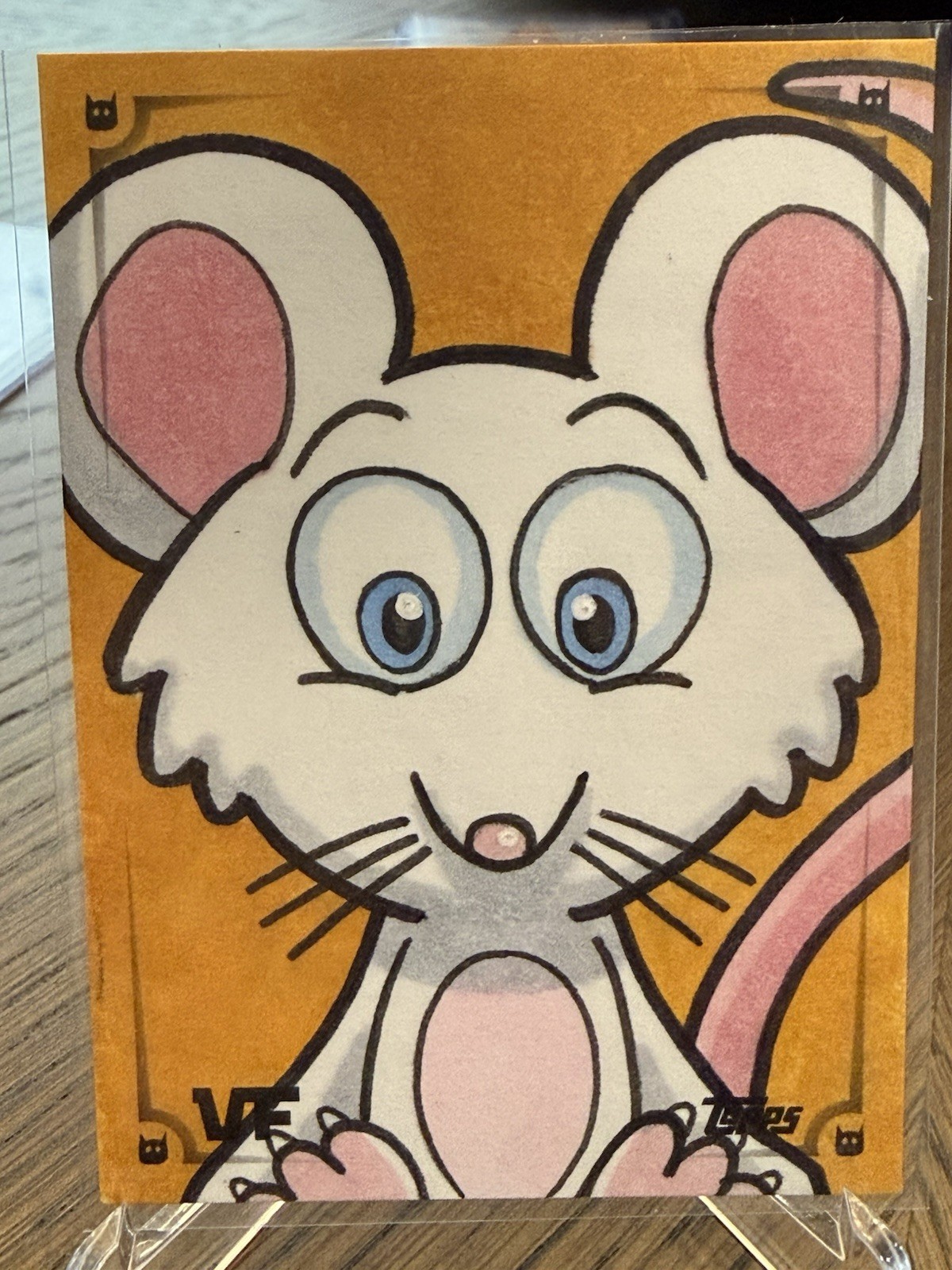Topps 2026 VeeFriends Chrome Sketch Card MOJO MOUSE  Z-207 Nick Gribbon Auto