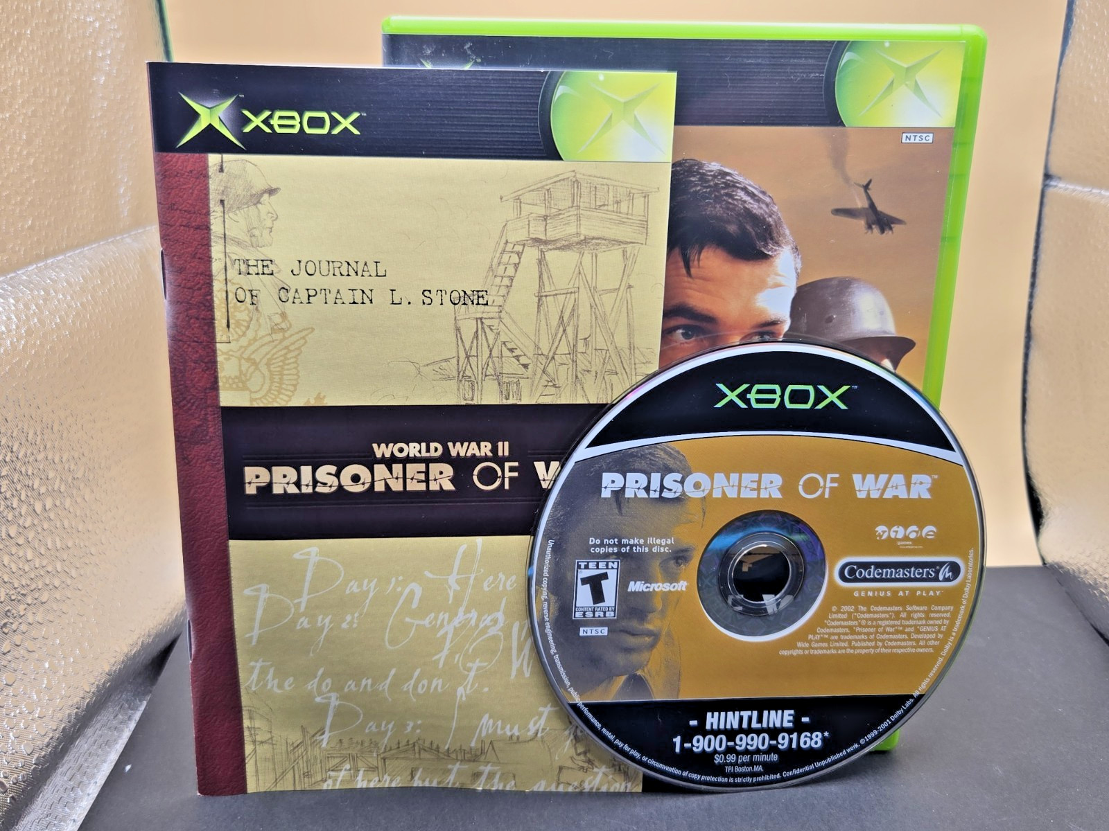 Prisoner of War (Microsoft Xbox, 2002) COMPLETE From Codemasters Gr8 Disc