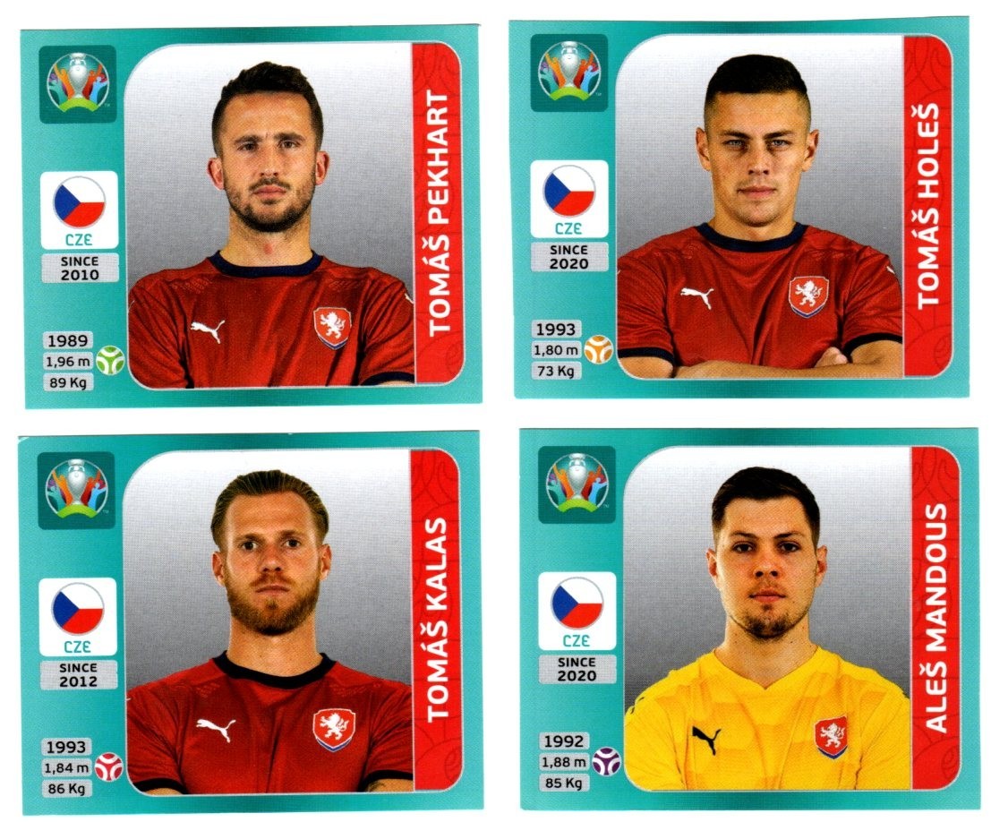 Panini UEFA Euro 2020 Blue European Version - Czech Republic - UPDATE Set